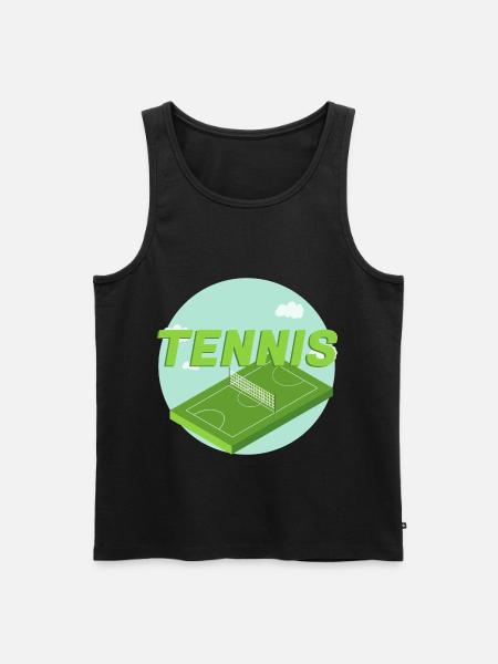 Joueur de tennis - Débardeur bio Premium Homme - noir