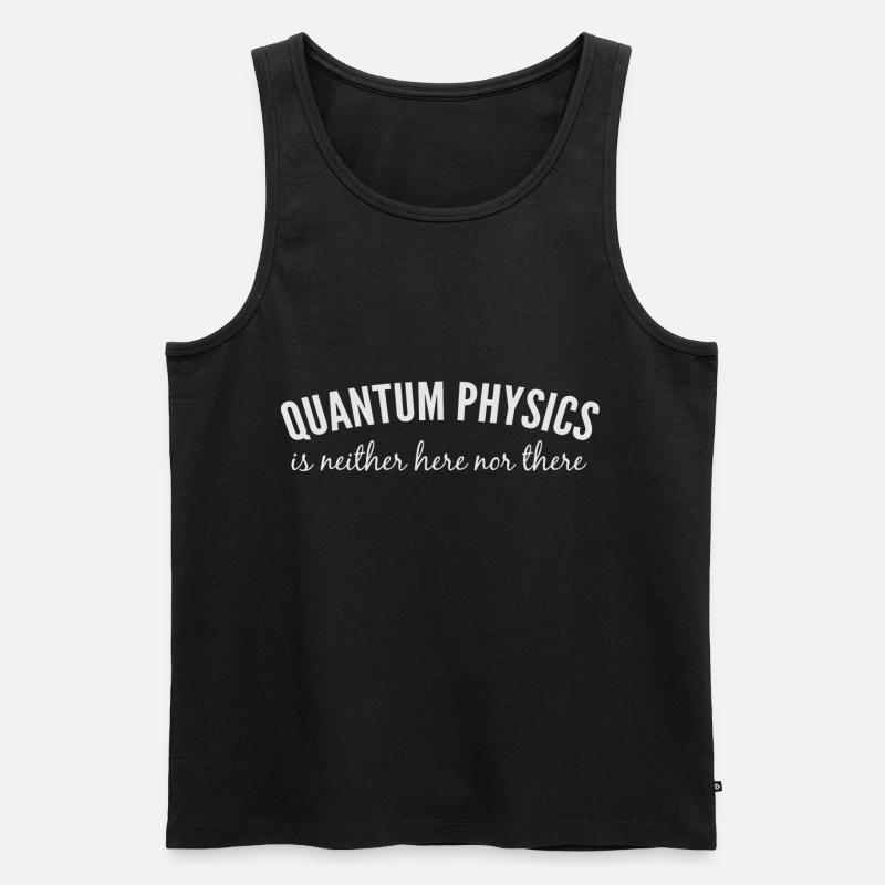Quantum Physics. - Men's Premium Organic Tank Top - black