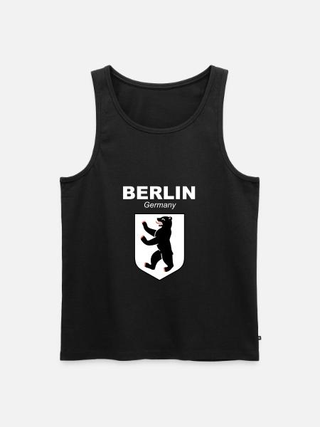 Berlin - Débardeur bio Premium Homme - noir