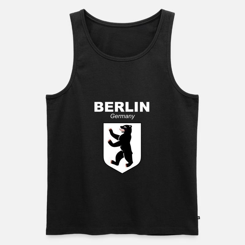 Berlin - Männer Premium Bio Tank Top - Schwarz