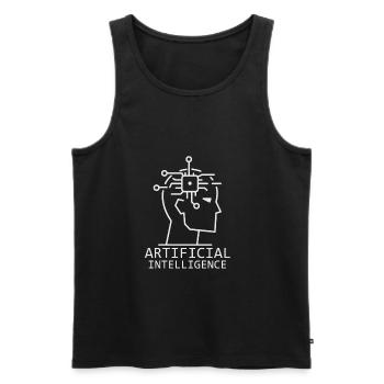 Artificial Intelligence - Männer Premium Bio Tank Top - Schwarz - Vorne - AI Model Male 178 light (178cm)