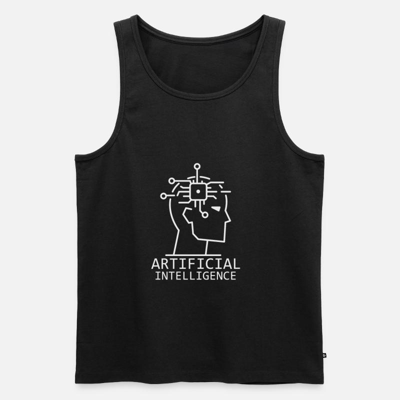 Artificial Intelligence - Männer Premium Bio Tank Top - Schwarz