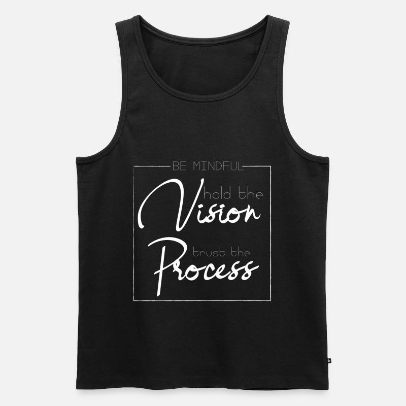 Vision - Männer Premium Bio Tank Top - Schwarz