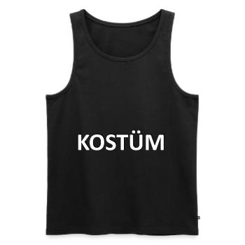 Damen Herren Kinder Karneval Halloween Kostüm - Männer Premium Bio Tank Top - Schwarz - Vorne - Michal (187cm)