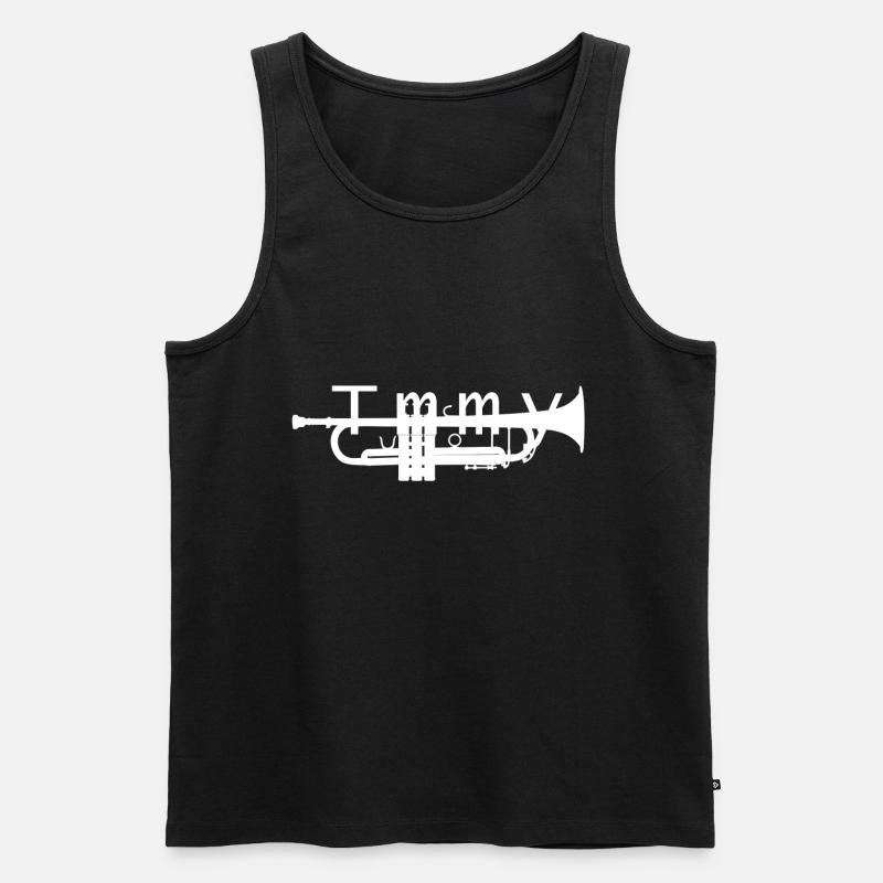 Timmy - Männer Premium Bio Tank Top - Schwarz