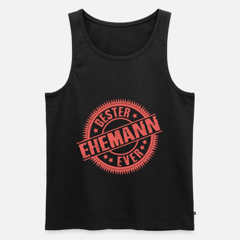 Bester Ehemann - Männer Premium Bio Tank Top - Schwarz
