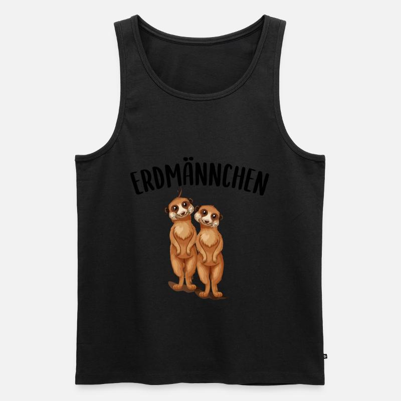 Erdmännchen natur - Männer Premium Bio Tank Top - undefined