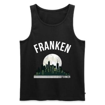 Franken - Männer Premium Bio Tank Top - Schwarz - Vorne - AI Model Male 178 light (178cm)