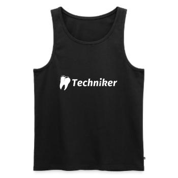 Zahntechniker - Männer Premium Bio Tank Top - Schwarz - Vorne - AI Model Male 178 light (178cm)