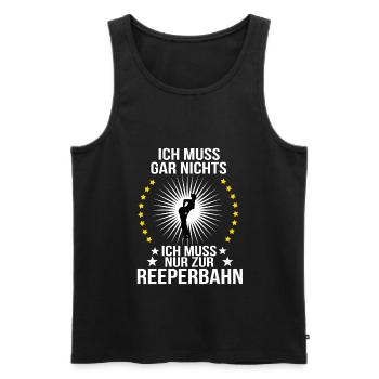 Reeperbahn Hamburg Kiez Geschenk für Pauli hafen - Männer Premium Bio Tank Top - Schwarz - Vorne - AI Model Male 178 light (178cm)