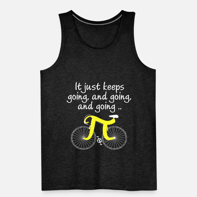 Pi. Just keeps on going. Men's Premium Organic Tank Top