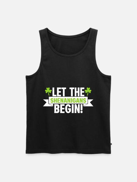 Irish Shenanigans - Männer Premium Bio Tank Top - Schwarz