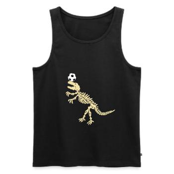 dino soccer header - Men's Premium Organic Tank Top - black - Front - Michal (187cm)