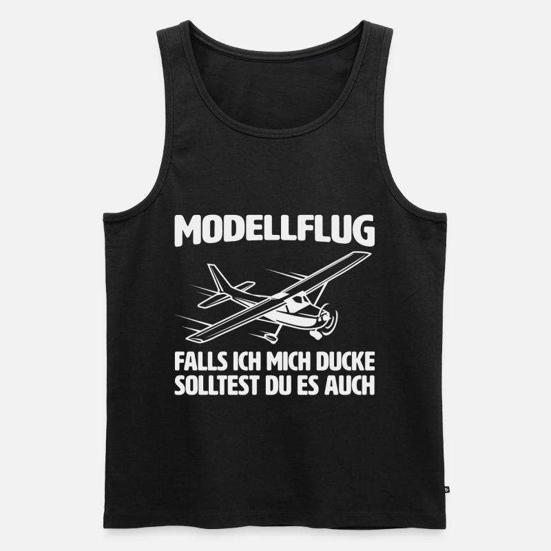 Modellflug RC Flugzeug Modellflieger - Männer Premium Bio Tank Top - Schwarz