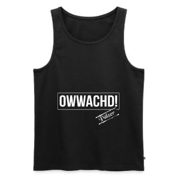 Sprichwort Pfalz Pfälzer - Männer Premium Bio Tank Top - Schwarz - Vorne - AI Model Male 178 light (178cm)