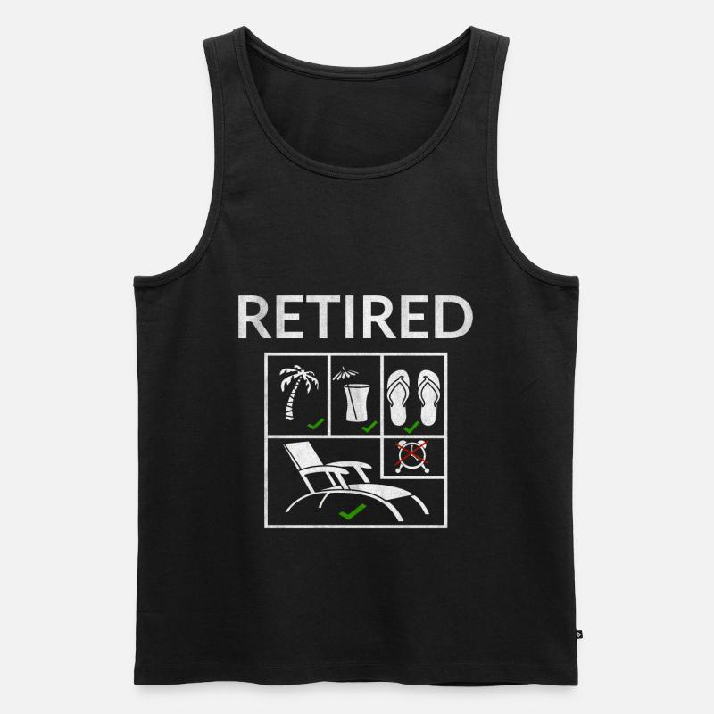 Ruhestand - Männer Premium Bio Tank Top - Schwarz