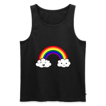 LGBT Rainbow - Débardeur bio Premium Homme - noir - Devant - Michal (187cm)