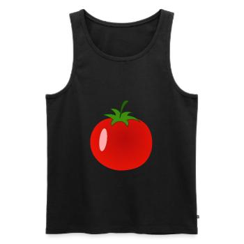 Tomato - Men's Premium Organic Tank Top - black - Front - AI Model Male 178 light (178cm)