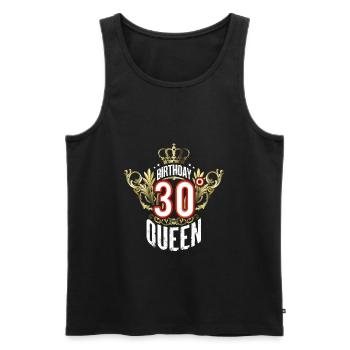 30 Jahre altes Geburtstag Queem Shirt für Frauen - Männer Premium Bio Tank Top - Schwarz - Vorne - Michal (187cm)