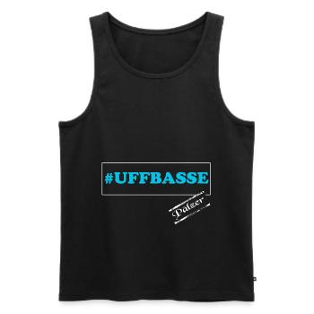 Uffbasse Pfälzer - Männer Premium Bio Tank Top - Schwarz - Vorne - Michal (187cm)