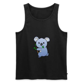 Koala bear - Men's Premium Organic Tank Top - black - Front - AI Model Male 178 light (178cm)