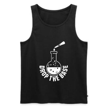 Drop Base Chemistry Music Beat Chemistry Lab - Men's Premium Organic Tank Top - black - Front - AI Model Male 178 light (178cm)