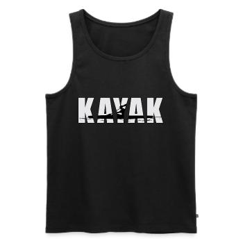 Kayak Kajak Wassersport Kanu Kayaking Geschenkidee - Männer Premium Bio Tank Top - Schwarz - Vorne - AI Model Male 178 light (178cm)
