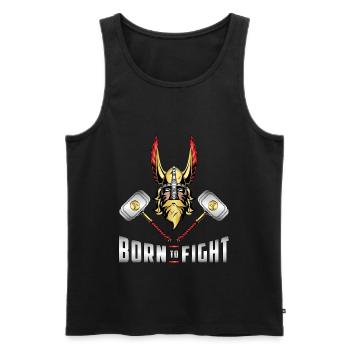 Wikinger Odin Walhalla Krieger Thor Geschenkidee - Männer Premium Bio Tank Top - Schwarz - Vorne - Michal (187cm)
