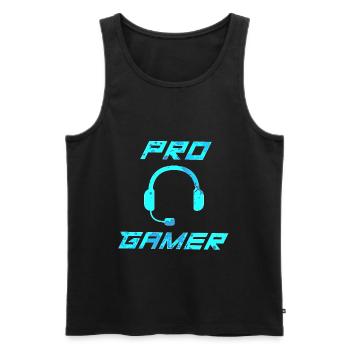 Gaming Gamer Zocker Geschenk zocken - Männer Premium Bio Tank Top - Schwarz - Vorne - Michal (187cm)