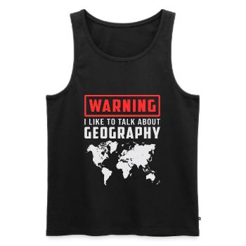 Geografie Lehrer Geocaching Geography Geschenkidee - Männer Premium Bio Tank Top - Schwarz - Vorne - Michal (187cm)