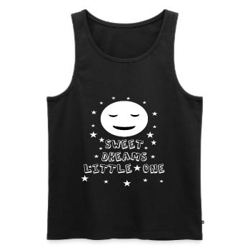 Sweet Dreams Little One Moon Good night little one - Men's Premium Organic Tank Top - black - Front - AI Model Male 178 light (178cm)