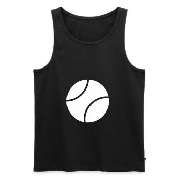 Balle de tennis balle sport balle de tennis sport cadeau - Débardeur bio Premium Homme - noir - Devant - Michal (187cm)