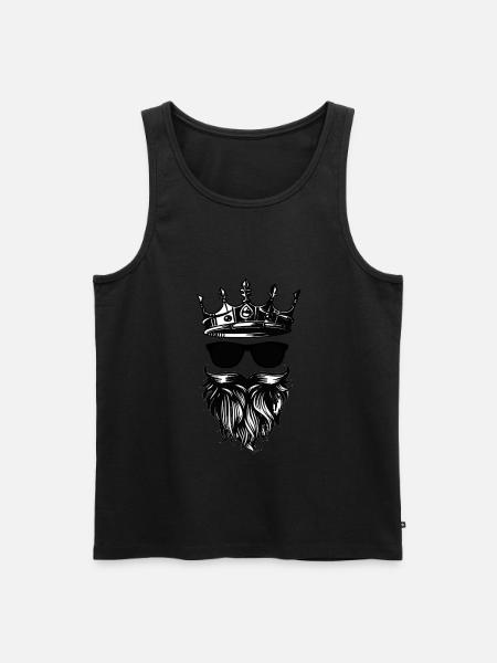 Bart Bartträger ist König - Männer Premium Bio Tank Top - 