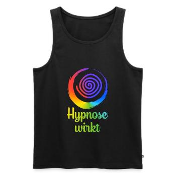 Hypnose Hypnotisch Hypnotisieren Team Geschenkidee - Männer Premium Bio Tank Top - Schwarz - Vorne - Michal (187cm)