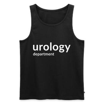 The doctor in the urology department - Men's Premium Organic Tank Top - black - Front - AI Model Male 178 light (178cm)