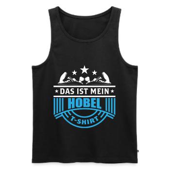 Tischler Schreiner Holz Zimmermann Hobel Geschenk - Männer Premium Bio Tank Top - Schwarz - Vorne - Michal (187cm)