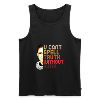 Ruth Bader Ginsburg - Männer Premium Bio Tank Top - Schwarz - Vorne - Michal (187cm)