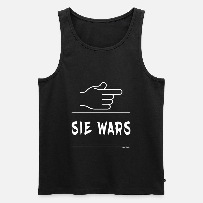 Sie Wars - Männer Premium Bio Tank Top - Schwarz