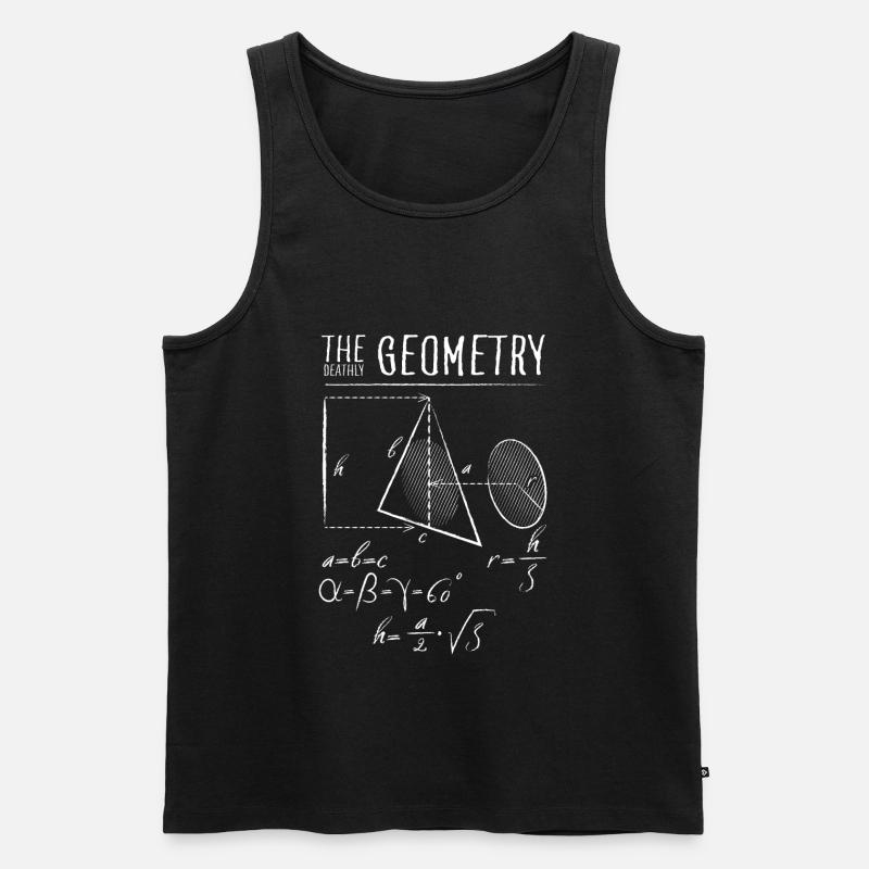 Tödliche Mathematik weiß - Männer Premium Bio Tank Top - Schwarz