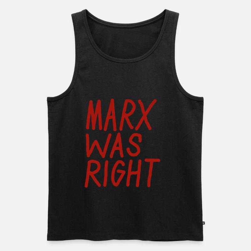 MARX WAS RIGHT - Männer Premium Bio Tank Top - undefined