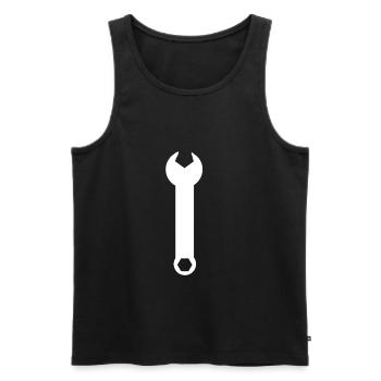 Schraubenschlüssel Werkzeuge Werkzeug Heimwerker - Männer Premium Bio Tank Top - Schwarz - Vorne - Michal (187cm)