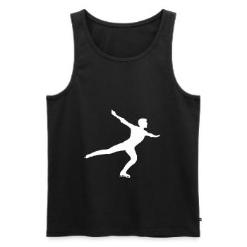 Schlittschuh Eislauf Eiskunstlauf Eiskunstlaufe - Männer Premium Bio Tank Top - Schwarz - Vorne - Michal (187cm)