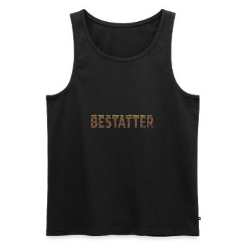 Bestatter Bestatterin - Männer Premium Bio Tank Top - Schwarz - Vorne - AI Model Male 178 light (178cm)
