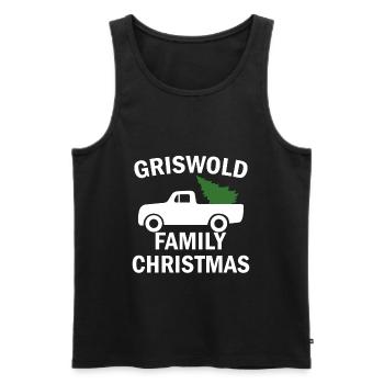 GRISWOLD FAMILY CHRISTMAS - Männer Premium Bio Tank Top - Schwarz - Vorne - Michal (187cm)