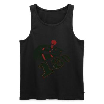 Dart Dartpfeil Darts Bullseye WM darten Geschenk - Männer Premium Bio Tank Top - Schwarz - Vorne - AI Model Male 178 light (178cm)