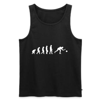 Kegeln Geschenkidee Bowlingkugel Bowlen Kegelbahn - Männer Premium Bio Tank Top - Schwarz - Vorne - AI Model Male 178 light (178cm)