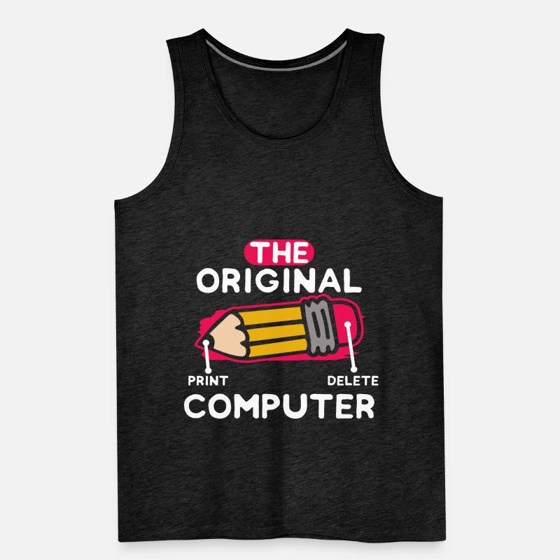 The Original Computer PC Nerd IT Technology Geek Men's Premium Organic Tank Top