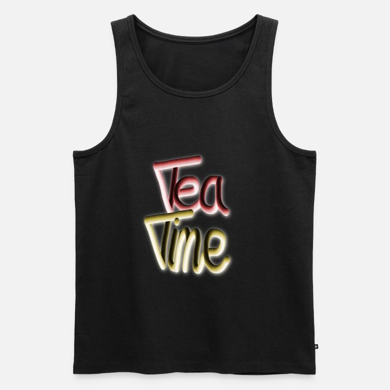 Tea drinker Tea lovers - Men's Premium Organic Tank Top - black