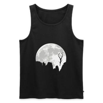 Scuba diving snorkeling scuba diving full moon moon - Men's Premium Organic Tank Top - black - Front - Michal (187cm)