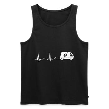 Paramedic gift idea paramedic emergency doctor - Men's Premium Organic Tank Top - black - Front - Michal (187cm)